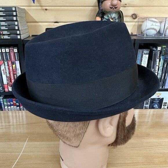 Vintage BILTMORE The Mater Fedora Blue Canadian Hat - Size 7 - Picture 3 of 5